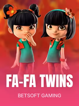 Image de la machine à sous Fa-Fa Twins du fournisseur Betsoft Gaming et ses deux jumeaux chinois porte-bonheur
